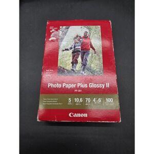 Canon Inkjet Photo Paper Plus Glossy‎ II 4x6” 100 Sheets PP-301